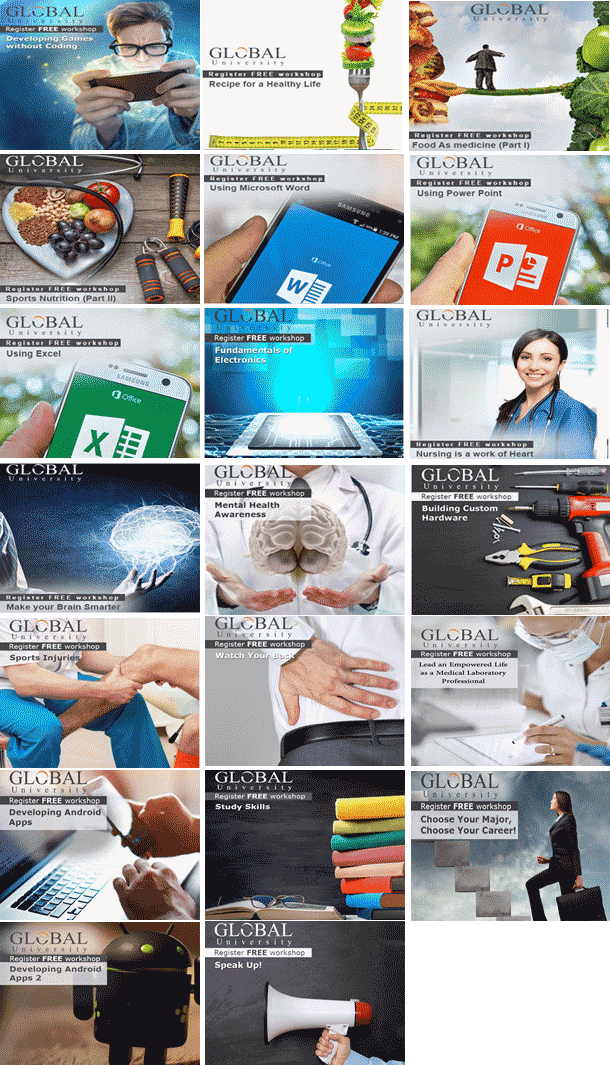 19 Free Workshops